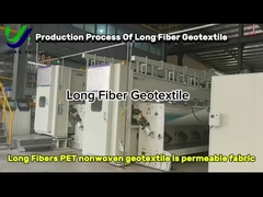 Production process of long fiber geotextile.
