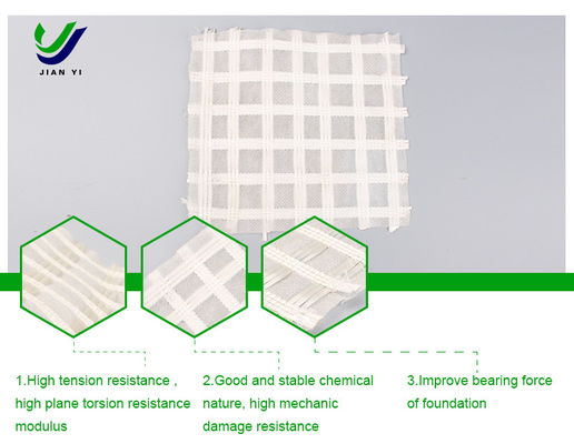 Ecological Protection Glass Fiber Geogrid 30-80kN/m For Water Conservancy