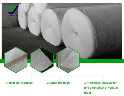 8-10kN/m Drainage Geotextile Filter Fabric For Road Maintenance