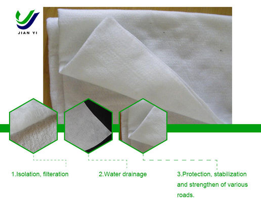 8-10kN/m Drainage Geotextile Filter Fabric For Road Maintenance