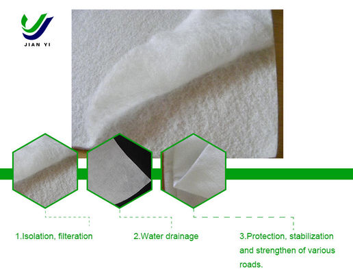 8-10kN/m Drainage Geotextile Filter Fabric For Road Maintenance