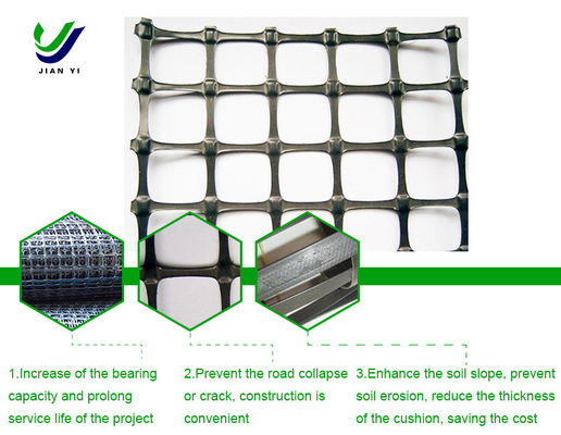 Slope Protection Biaxial Plastic Geogrid For Large Airports And Parking Lots