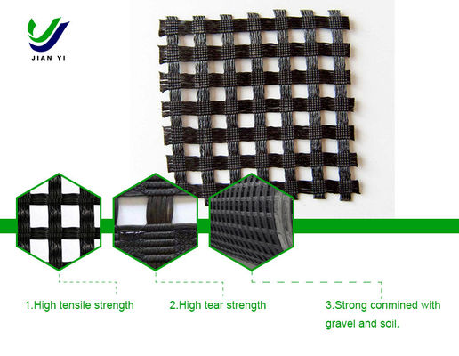High Tear Strength Biaxial Plastic Geogrid Enhanced Road Protection