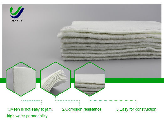 Soil Stabilization Staple Fiber Geotextile Water Permeable And Filterable