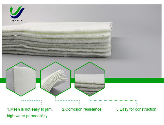 Corrosion Resistant Staple Geotextile Road Fabric For Environmental Engineering