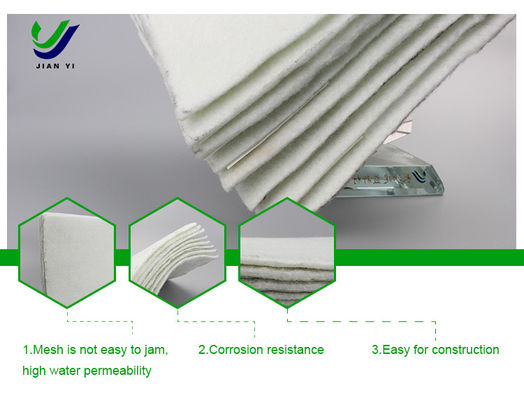 Uv Resistance Staple Fiber Geotextile Water Permeable 100-800grams/㎡