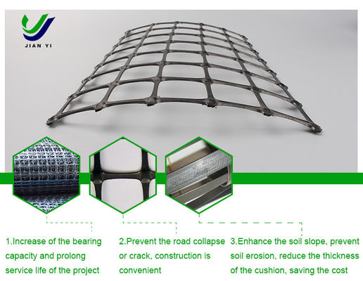 Uv Resistant Biaxial Polypropylene Geogrid For Tunnel Culvert Crack Resistant