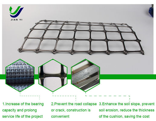 Foundation Reinforced Biaxial Plastic Geogrid Ecological Protection Material