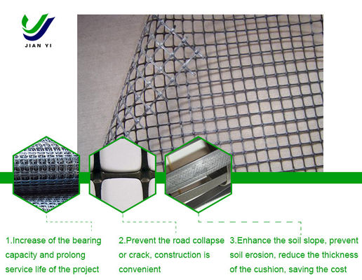Anti Aging Biaxial Plastic Geogrid For Ground Landscaping And Green Environment