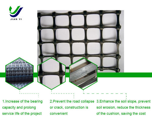Culvert Reinforced Biaxial Plastic Geogrid Resistant To Chemical Corrosion