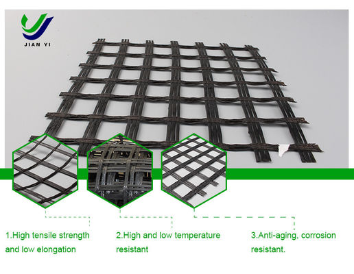Erosion Control Glass Fiber Geogrid 1-6m For Embankment Reinforcement