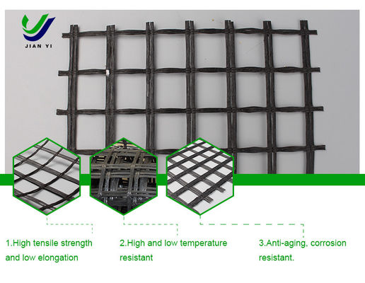 Glass Fiber Asphalt Reinforcement Geogrid For Slope Protection