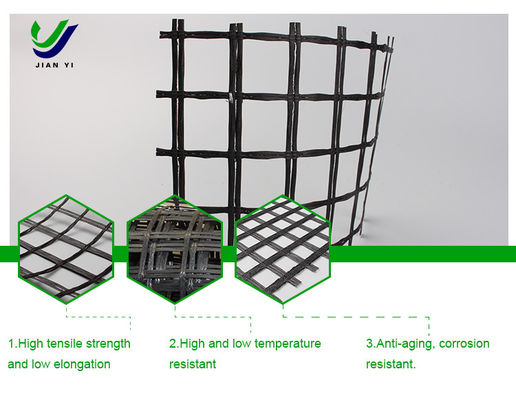 Alkali Free Glass Fiber Geogrid In Road And Railway Roadbed Pavement Enhancement