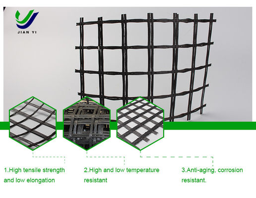 Foundation Strengthen Glass Fiber Geogrid For Railway Engineering