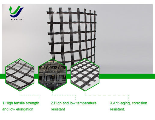Railway Roadbed Glass Fiber Geogrid Enhances Soil Slope To Prevent Soil Erosion