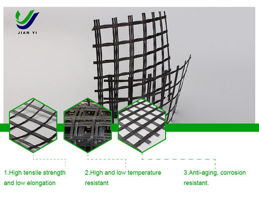 Railway Roadbed Fiberglass Geogrid With Low Temperature Resistance