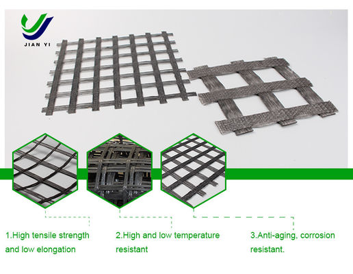 Chemical Resistant Glass Fiber Geogrid Applicable In Cement Concrete Pavement