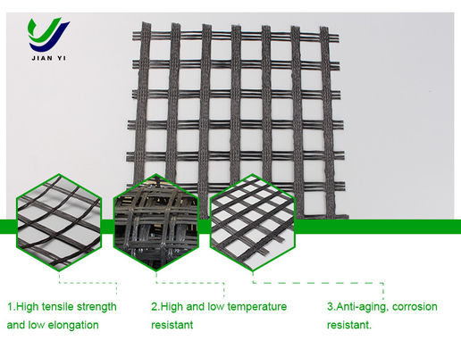 Alkali Free Fiberglass Geogrid 12~50mm×Mm With Good Toughness