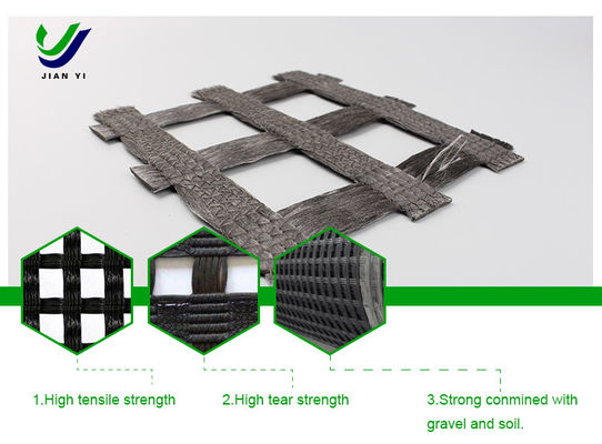 High Strength Warp Knitted Polyester Geogrid with High Modulus Anti Aging