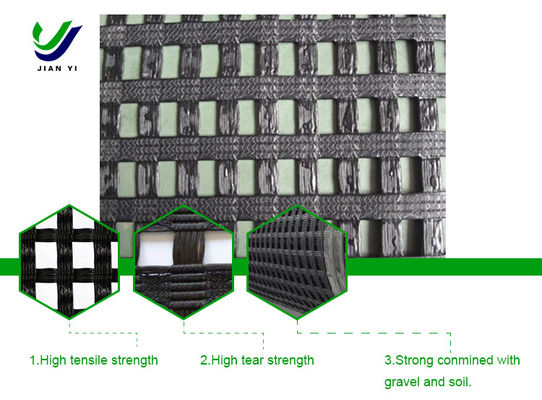 Warp Knitted Polyester Geogrid Has Good Resistance To Chemical Erosion And Environmental Aging