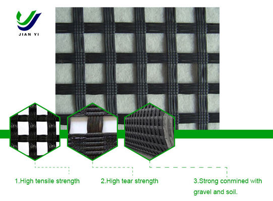 Warp Knitted Polyester Geogrid Has Excellent Resistance To Ultraviolet Aging And Wear