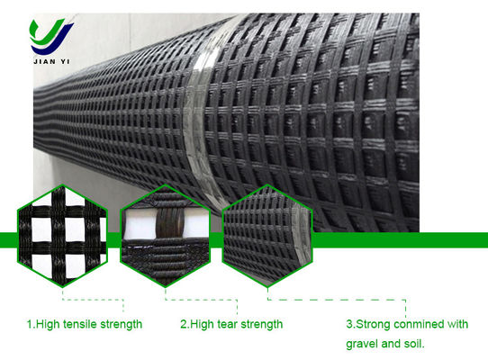 Special Warp-Knitted Polyester Geogles For Railway Track Slag Protection And Retaining Wall Reinforcement