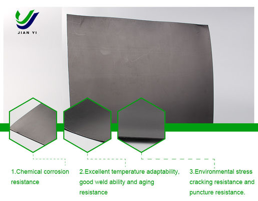 UV Resistant HDPE Geomembrane Sheets For Landfill, Mining, Pond Liner