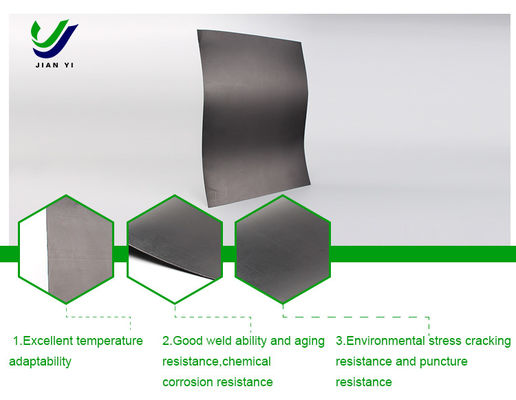 High Tensile Strength HDPE Geomembrane Resistant To Corrosion Of Acid And Alkali Oils