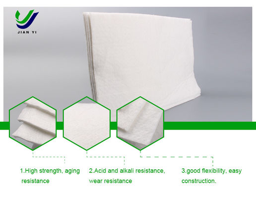 High Strength Long Fiber Geotextile 50m-200m For Civil Engineering Applications