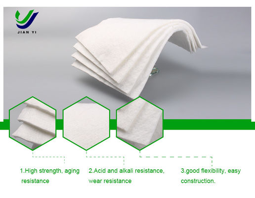 High Strength Long Fiber Geotextile 100-800g/M2 With Corrosion Resistance