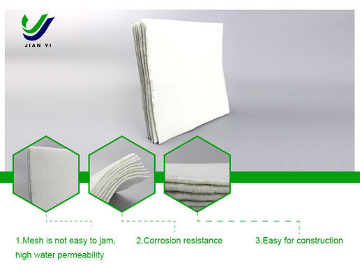 High Strength Staple Fiber Geotextile 0.9~5mm For Civil Engineering Projects