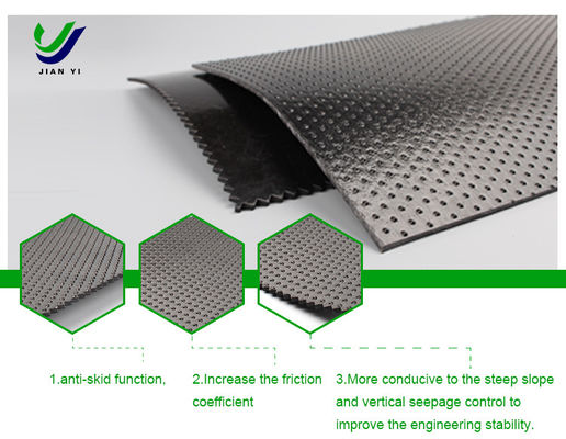Multi Purpose Rough HDPE Geomembrane For Landfill And Tailings Storage