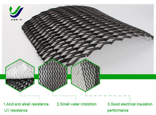 Chemical Resistance Drainage Geonet UV Resistant For Retaining Wall