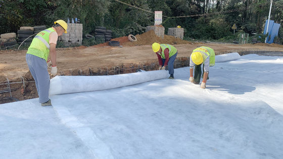 High-Elongation Polyester Non Woven Geotextile with 100-800g/m2 Weight and Excellent Acid And Alkali Resistance for Heavy-Duty Civil Engineering