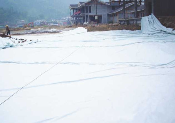 Long Fiber Needle Punched Geotextile for Landfill and Tailings Pond Engineering PET Polyester Chips Width 1.0m-6.6m