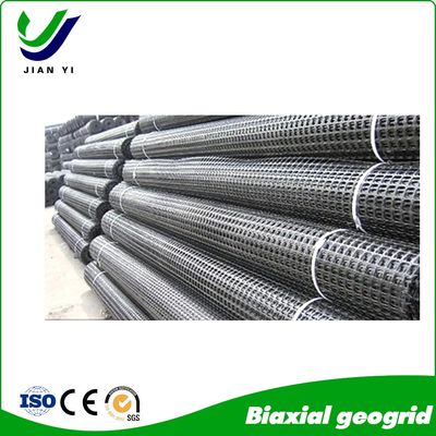 Slope Protection and Road construction Biaxial Plastic Geogrid For Large Airports And Parking Lots