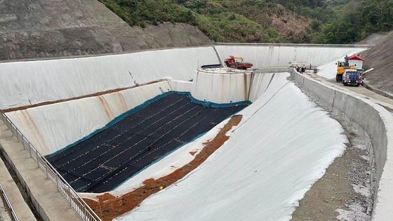 Nonwoven Long-Filament Geotextile for Flue Gas Cleaning Residues Landfill Projects 100-800g/m2