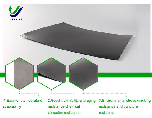 Tailings Management Solution HDPE Smooth Geomembrane with Excellent Chemical Resistance and High Temperature Resistance