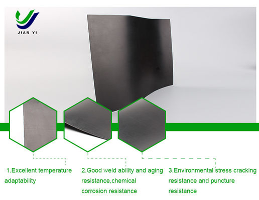 High-Density Polyethylene HDPE Geomembrane For Reservoir Water Storage & Slope Protection