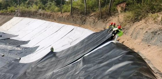 Textured HDPE Geomembrane for Mine Slope Anti-Seepage with Enhanced Anti-Slip Performance and Excellent UV Resistance