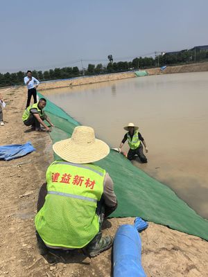 Pond Aquaculture Lining Solutions 4m Width Cement Blanket with Textile Fibers and Cement Powder