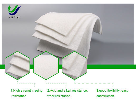 Road Construction Nonwoven Geotextile Durable Reinforcement with Superior Performance and Long-Fiber Design Length 50m-200m