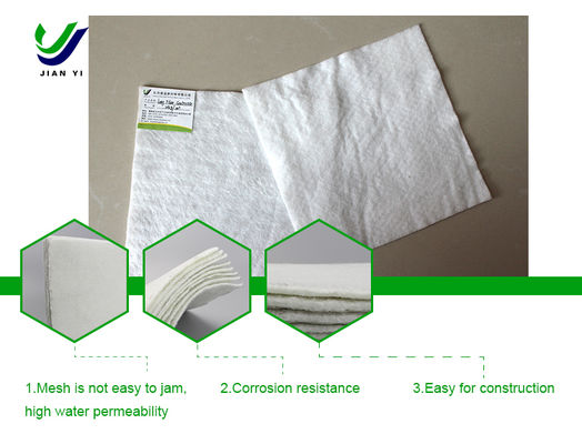 Uv Resistance White Short Fiber Geotextile Engineered Strength for Earthworks Durable and Soil Stabilization Material