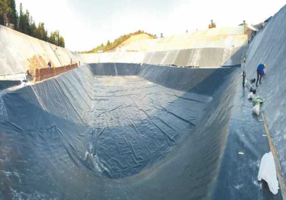 2.0mm Thickness LDPE Smooth Geomembrane with 700% Elongation at Break and Excellent UV Resistance for Reservoir Projects