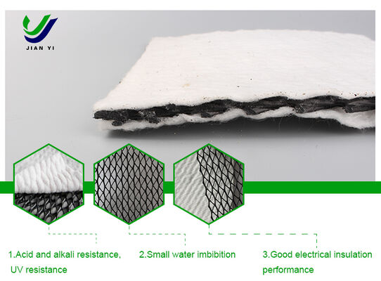 High Tensile Strength ≥16kN/m 3D Composite Drainage Net with Excellent UV Resistance for Efficient Horizontal and Vertical Drainage