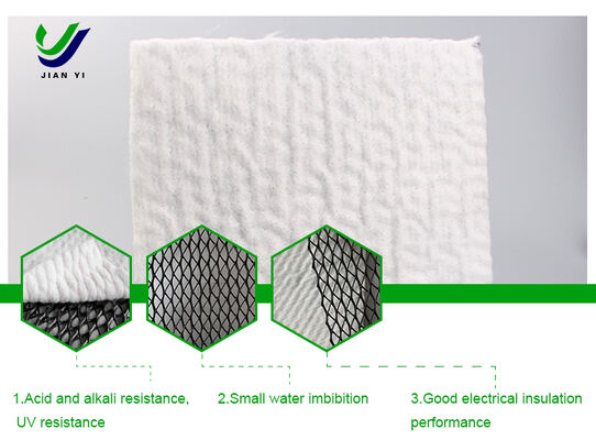 3D Composite Drainage Net with High Tensile Strength ≥16kN/m, Excellent UV Resistance, and Anti-Clogging Design for Landfill and Roadbed Applications