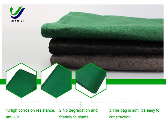 UV-treated Woven Polypropylene Geotextile Bag for Slope Stability and Vegetation Growth