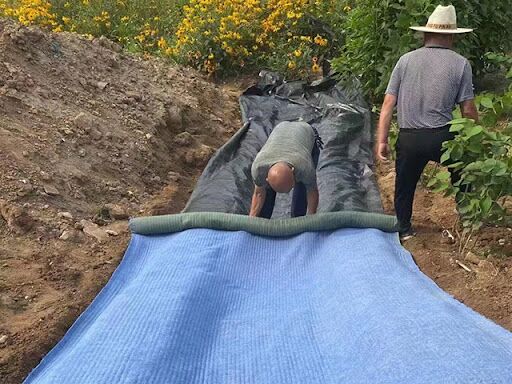 Fast-Curing Flexible Cement Blanket – 4m Width Durable Concrete Blanket for Rapid Construction