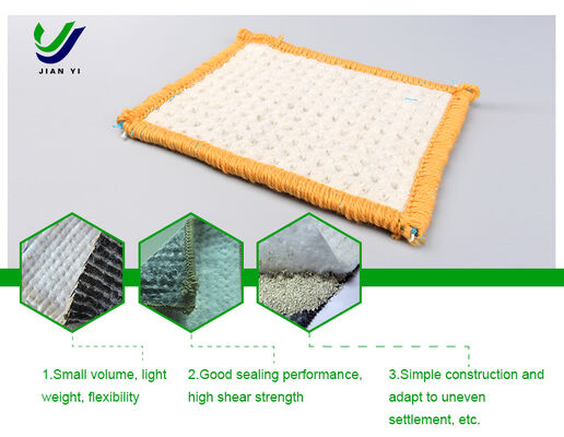 4-6m Wide High Swelling Self-Healing Sodium Bentonite Waterproof Blanket (GCL) for Permanent Anti-Seepage