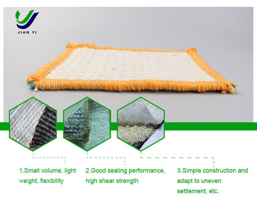 4-6m Wide Self-Repairing Sodium Bentonite GCL Blanket with ≥24ml/2g Swelling Index for Long-Term Anti-Seepage Protection